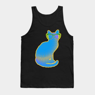 Cat with Glasses Tank Top